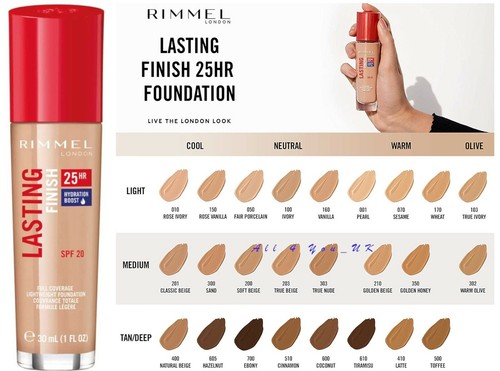 Fondotinta rimmel lasting - fondotinta,
